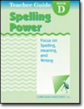 Spiral-bound Spelling Power Teacher Guide, Book D, Focus on Spelling, Meaning, and Writing Book