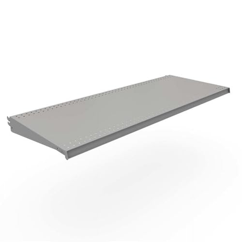 1 x 48 x 19 in. Powder Coated DL Style Shelf Silver - Pack of 2