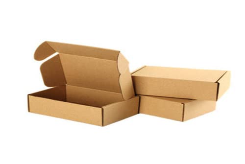 MM WILL CARE - WE WILL CARE YOUR PRODUCTS Flat Mailer Self Auto Lock Corrugated Brown Boxes - 3 Ply : 7.5X4X1.50 Inch (50)-image-21
