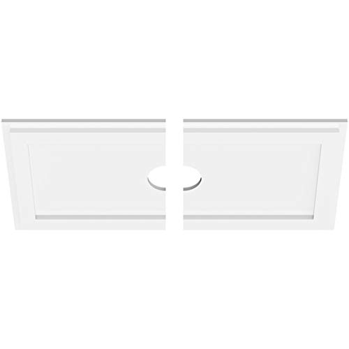 Médaillon de plafond 26 pouces blanc avec ouverture centrale de 3 pouces