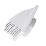 Options de montage sécurisées et flexibles : l'évent peut être solidement fixé aux murs extérieurs à l'aide de vis ou facilement monté dans les tuyaux de ventilation de diamètre correspondant pour un maximum de polyvalence.