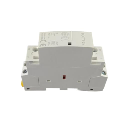 Contactor modular AC 24V carril hogar 2P 25A interruptor magnetotérmico CT1 3