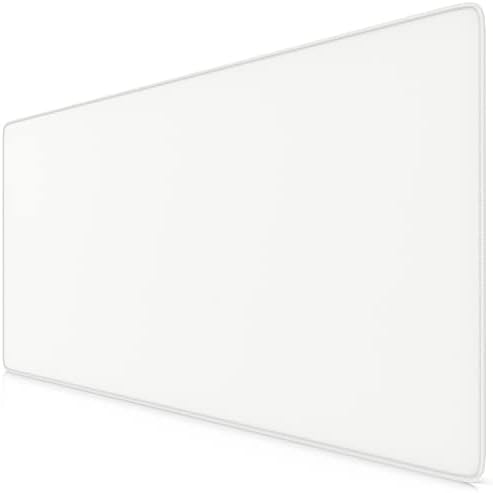 TITANWOLF - oversize mouse pad gaming 900x400mm - XXL mouse pad large - table pad large size - improves precision and speed - white