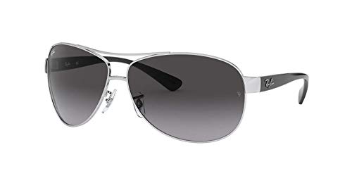 Ray Ban RB3386, Gafas de Sol Unisex, Multicolor (plata/negro, lente: gris 003/8g), X-Large (Talla del fabricante: 63)