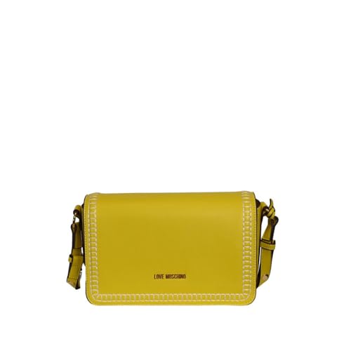 Sac Love Moschino jaune à la main pour illuminer vos tenues urbaines