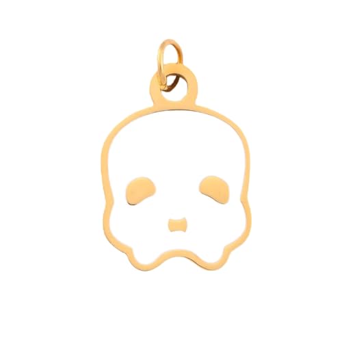Collier squelette acier inoxydable anti-allergie accessoires Halloween HJMMWT