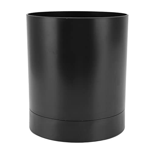 360 Degree Rotating Utensil Holder, Kitchen Cooking Utensil Crock for Countertop, Large Storage Organizer for Chopstick Tableware(Black)