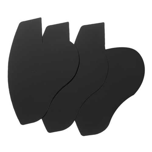 Ciieeo 3 Tarjetas para Realzar la Línea del Cabello y Moldear la Barba, Plantilla Negra para Forma Precisa, Herramienta Práctica para Diseño de Barba en Peluquería y Uso Personal