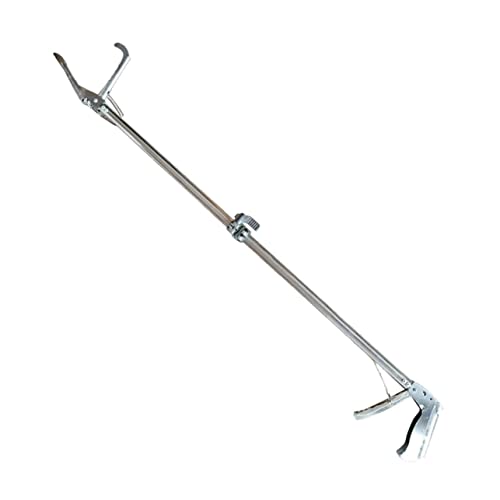 GLEAVI Thickened Non-Slip Stainless Steel Crab Clamp Lock, Extended Straight Tip Loach and EEL Tongs for Seafood Grilling and Beach Fishing