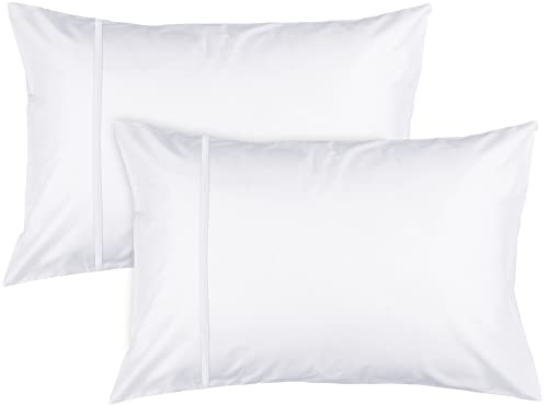 Oakias Pillow Cases King White Set Of 2 – 20 X 40 + 4" Hem Pillow Covers King Size Envelope Closure – Soft Brushed Microfiber Fabric – Shrinkage & Fade Resistant – Hotel Quality #TOP26