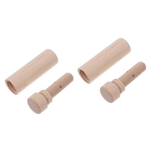 Healvian 2pcs Blank Aromatherapy Tubes Essential Oil Inhalation Sticks Go Refillable Maple Nose Diffuser for Relaxation