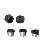 ZHaotn 6mm oder 6,35mm oder 8mm Spannzange mit Mutter Gravur Trimmmaschine Elektrischer Router Fräser Zubehör