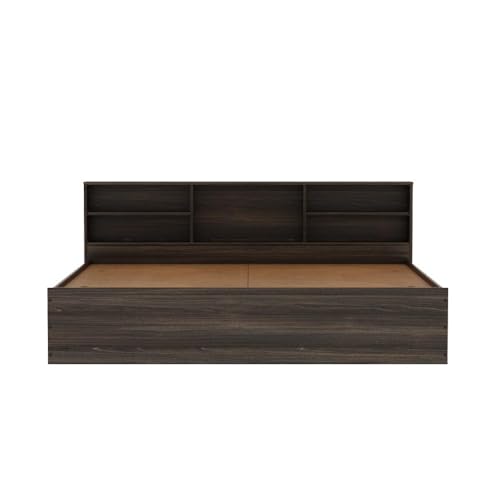 Image of Wakefit Bed | 1 Yr Warranty | King Size Bed, Comes with Storage Box, Noise Free, Density: 680-750 kg /m, Termite & Borer Resistant, Fits Mattresses Up to 8 Inches (Petra 78 x 72 - Wyoming Maple)