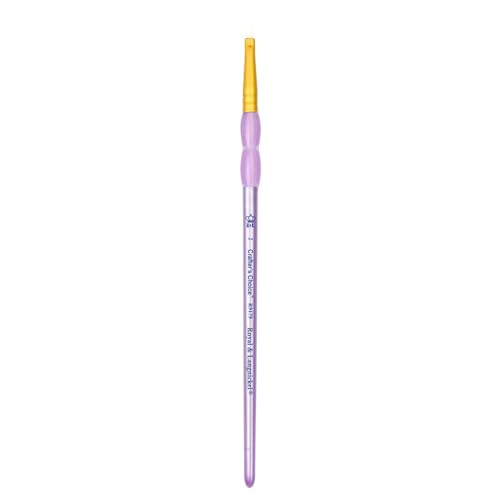 Crafter's Choice White Taklon Filbert Brush-Size 12