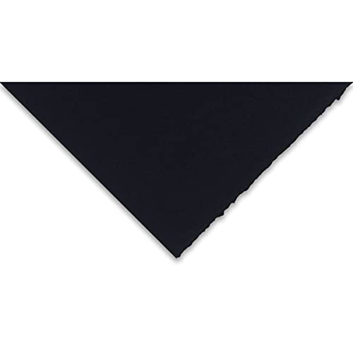Legion Stonehenge Paper, Cotton Deckle Edge Sheets, 22 X 30 inches, Black, Pack of 10 (F05-STN250BKH10)