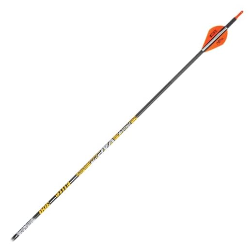 Victory Archery VAP Elite Arrows with Blazer Vanes (Pack of 6), Black, 350