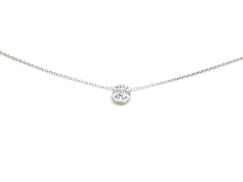 Collier oxyde de zirconium - Argent - Collier solitaire - Ras de cou diamant - Idée cadeau femme fille