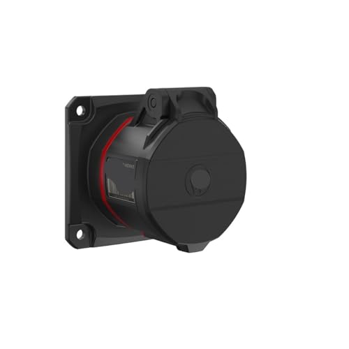 HTKEOXDRO IP54 Waterproof and Dustproof Flat Industrial Plug and Socket 16A 5P - Electrical Connector for Outdoor and Industrial Use(FW411503CC)