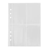 Photo Card Binder- Photocard Binder A5, mangas fotocardadas translúcidas, mangas de tarjetas comerciales | Munas fotocardadas de 6 hoyos Frosted A5, álbum de para,