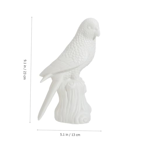 Perroquet en céramique blanche Uonlytech, le présent idéal et original - 3