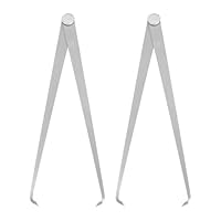 QUARKZMAN 2 Stück Innen Messwerkzeuge Messschieber 250mm Feste Verbindung Werkzeugstahl Feste Reibungsverbindung Innenmesswerkzeug für Schnitzen Keramik Formen Modellieren Silber