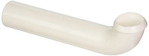 EZ-FLO 1-1/2 Inch x 8 Inch PVC Wall Bend, Direct Connection for Tubular Drain Applications, 35308