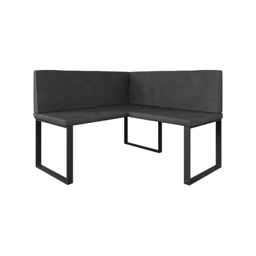 Vicco Esszimmer-Eckbank Ravon, Anthrazit, 120 x 120 cm