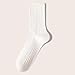Mid Tube Socks for Women Winter Casual Comfortable Knitted Thermal Socks Fashion Solid Home Daily Warm Crew Sock