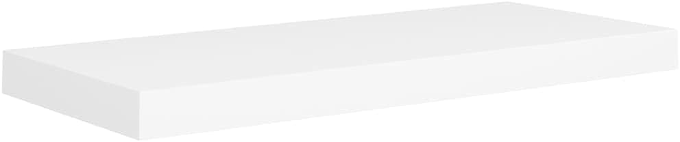 vidaXL Modern Floating Wall Shelf- Honeycomb MDF with Metal Frame- Stylish White Display Shelf for Home Decor 23.6" x 9.3" x 1.5" White