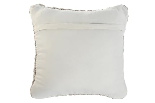 Coussin coton brodé main 45x45 authentique confort chaleureux