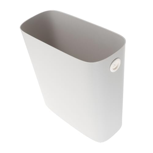 LABRIMP Basura del canal de basura bote de basura alto contenedor cubo de basura papelera largo balde para basura bote de basura de la habitación bote de basura cocina el plastico Gris