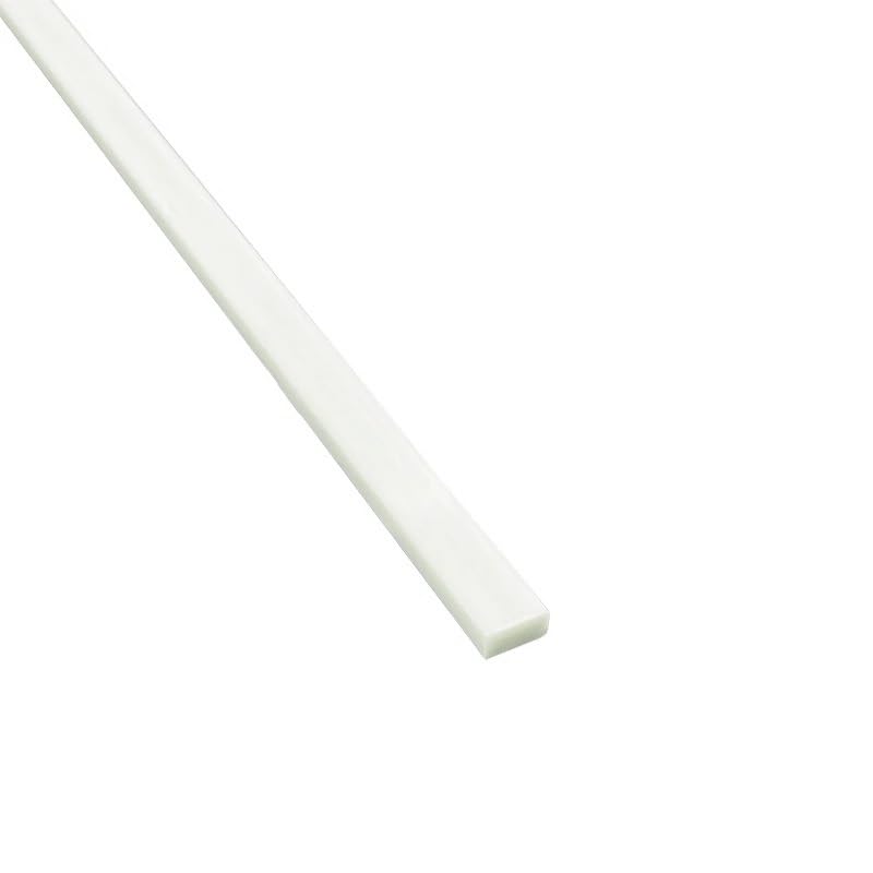 2 szt. Długość 500 mm Białe pręty z włókna szklanego wzmocnione szklaną listwą usztywniającą z tworzywa sztucznego(10mmx10mmx500mm)