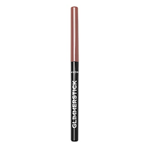 Avon Perfilador de Labios Glimmerstick Avon Tono Blush Nude - Define y Contornea con Vitaminas C y E - Perfilar con un Color Intenso - Labios con Volumen - Color Nude Rosado