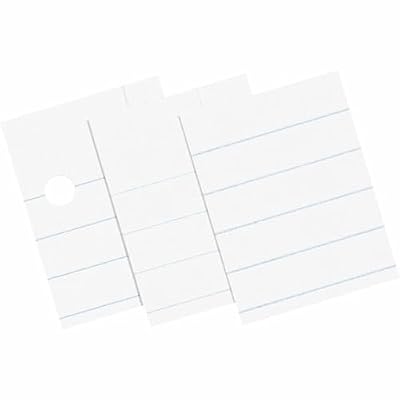 Pacon Composition Paper, Unpunched, 3/8 Rule, 8 1/2 x 11, White, Pack Of 500 Sheets