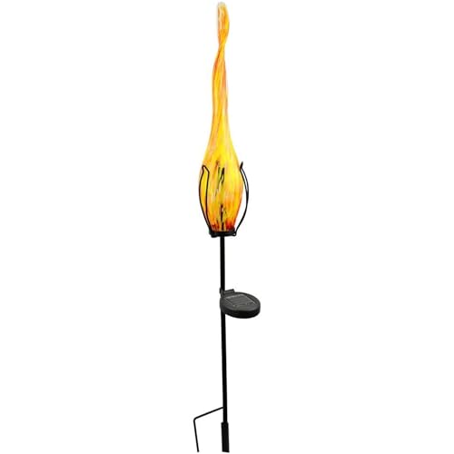 Red Carpet Studios Solar Light with Stake, Yellow with Red Spots