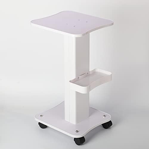 tonchean Salon Trolley Cart with Wheels, Esthetician Salon Spa Trolley Tray Salon Rolling Tray Spa Cart for Esthetician Steel Mobile Salon Spa Service Cart 27x15x13 Inch