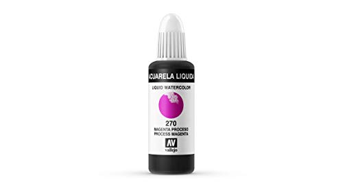 Vallejo - Acuarela líquida 32ml, color magenta proceso