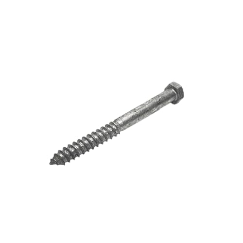 1/2 in x 6 in Hot Dip Galvanized Lag Bolts – Heavy-Duty Hex Head Structural Screws for Decks, Posts & Framing | A307 Steel | Exterior Wood Fasteners | 10-Pack