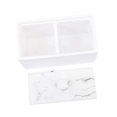 Boîte à écouvillons pour veines de marbre grand format organisateur blanc