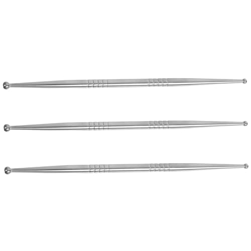 ABOOFAN 3Pcs Stainless Steel Clay Sculpting Tools for Crafting Pottery Carving and Modeling for Clay Projects and Sculptures Clay Tool Kit