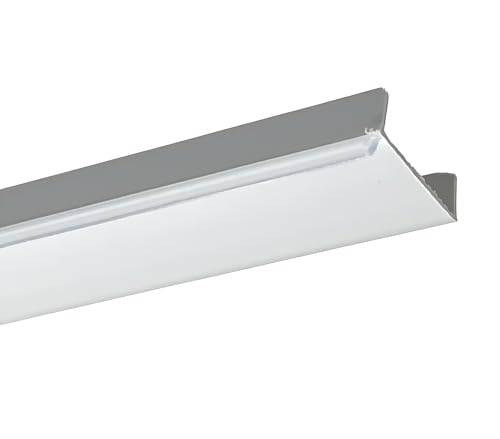 1M 3.28 ft Length PVC Plinth Sealing Strip 18mm MDF kickboard Panel TMW Profiles (Light Grey)