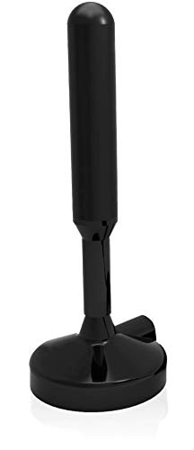 ANTENA DIGITAL INTERNA E EXTERNA 360° COMPACT CABO 1,5 METROS 4 EM 1 SINAL DIGITAL E ANALOG, Prime Tech, 4300, Preto, único