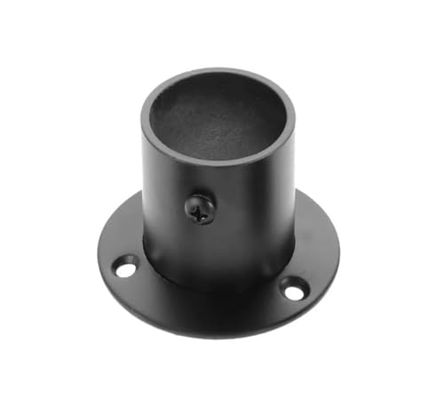 2pcs Armario Negro Barra de riel Colgante del Polo del Polo del Polo Soporte de Soporte de Acero Inoxidable for 19/22/25/32 mm DA (Size : 32mm)