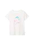 TOM TAILOR Mädchen Kinder T-Shirt mit Print , Whisper White, 92/98