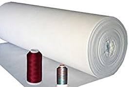 Iron-On Tear-Away Cotton Embroidery Stabilizer & Backing - White Cotton - 24"x10 yd Roll - 50gsm - ThreaDelighT Brand Super Stable Embroidery Stabilizer Backing