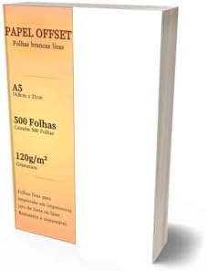 Papel Offset A4 Branco 500 Folhas Sulfite 120g