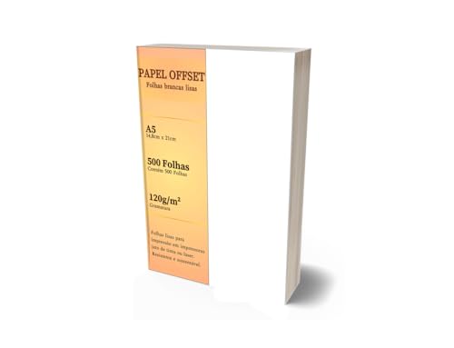 Papel Offset A4 Branco 500 Folhas Sulfite 120g