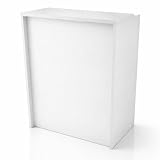 OFIFACTORY Mostrador Recepcion Profesional | Mostradores para Tiendas de Madera 25MM Grosor | Mesas para Recepción de Oficina, 80x105x50)
