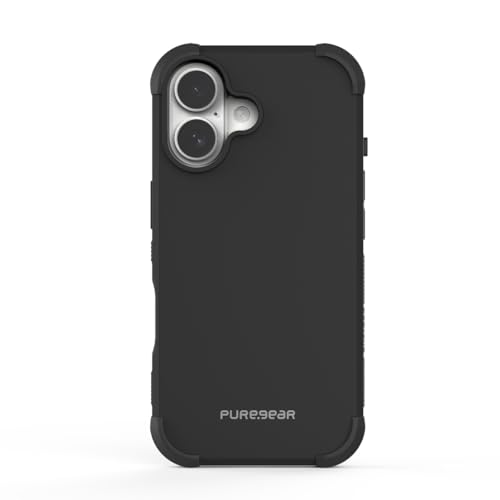 PureGear DualTek - Funda magnética para Apple iPhone 16 (2024) de 6.1 pulgadas, protección probada y aprobada por militares, compatible con MagSafe, resistente y duradera, funda protectora para iPhone