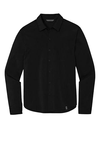 OGIO Unisex Commuter Woven Shirt | Long Sleeve Button Up Shirt for Men & Women, Business Casual Collared Top